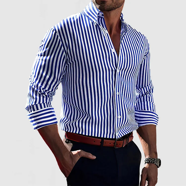 Camicia in Cotone Striata