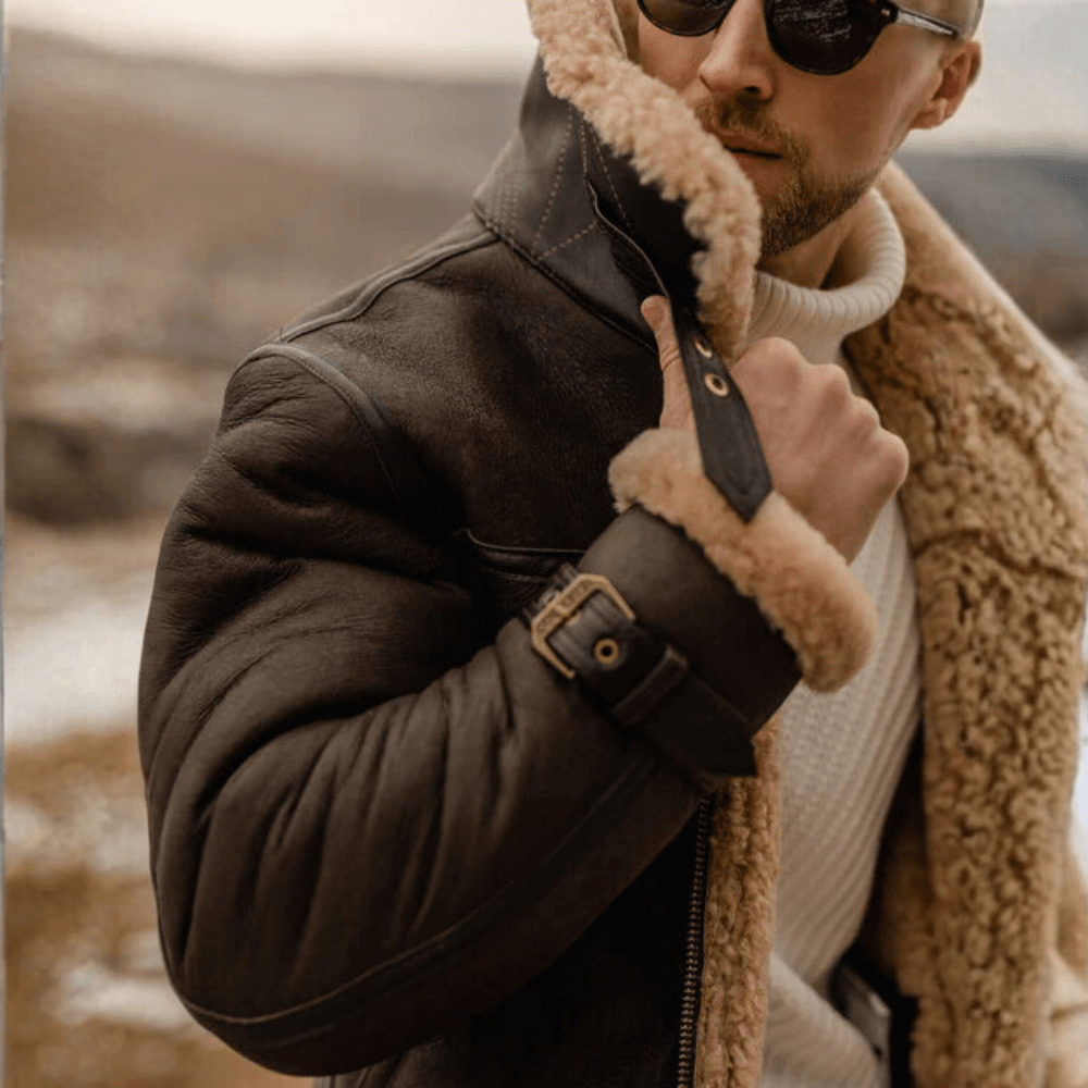 Lorenzo | Cappotto Invernale Vintage in Lana d’Agnello con Revers Caldo