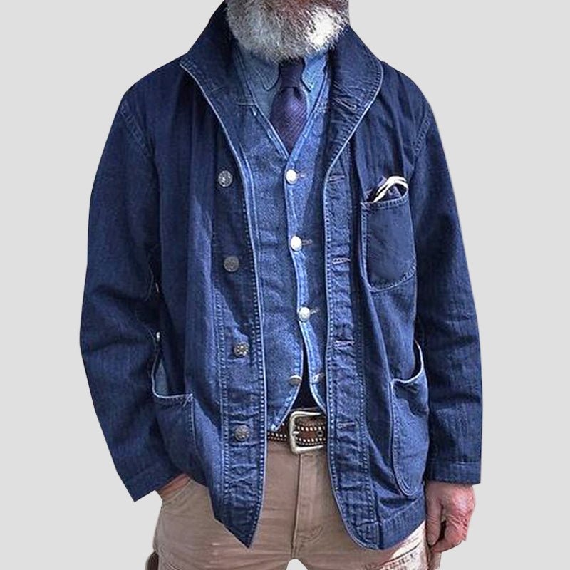 Beniamino | Giacca leggera in denim multi-tasca