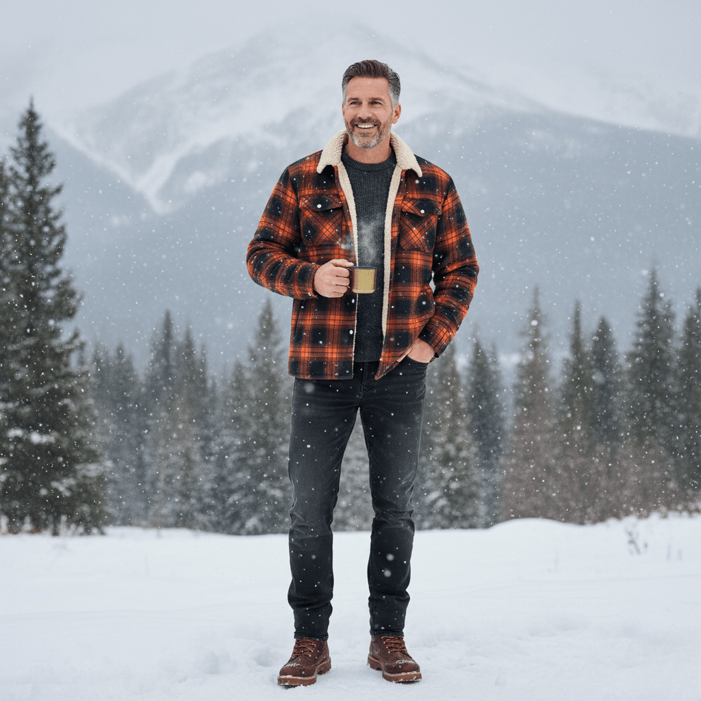 Carlo | Giacca in pile a quadri