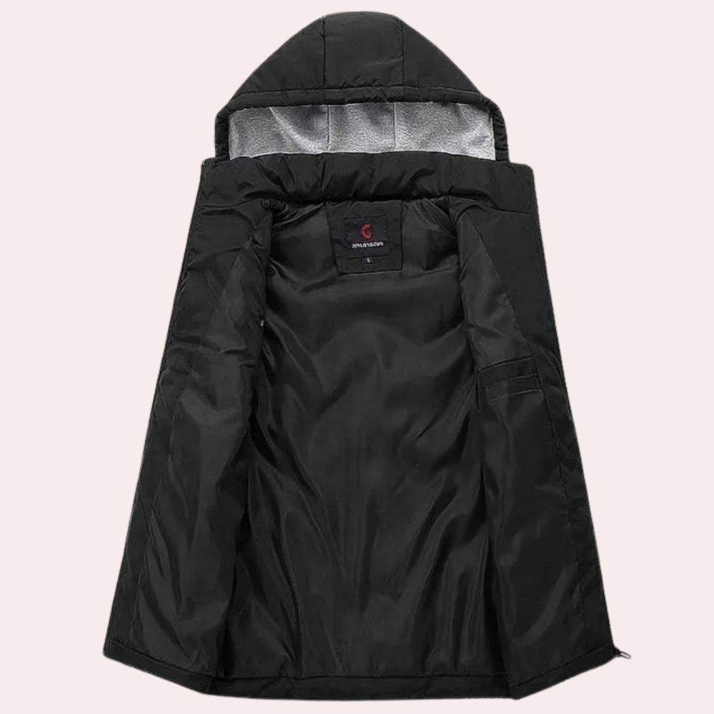 Stefano | Gilet con cappuccio caldo uomo