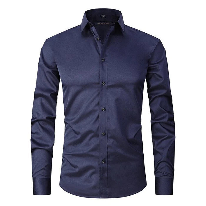 Camicia Uomo Elasticizzata Antipiega