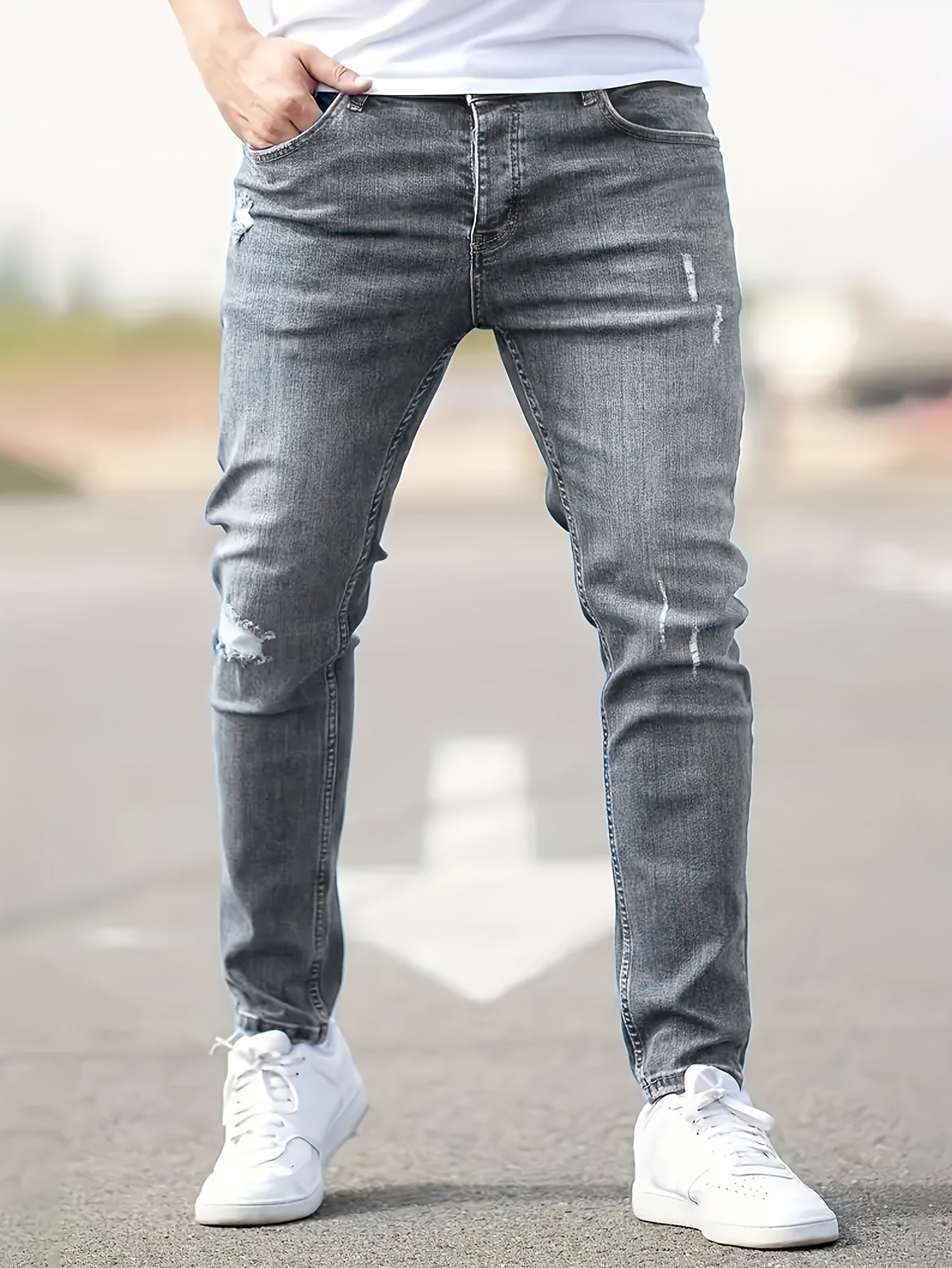 Davide | Jeans slim fit elasticizzati ed eleganti per uomo