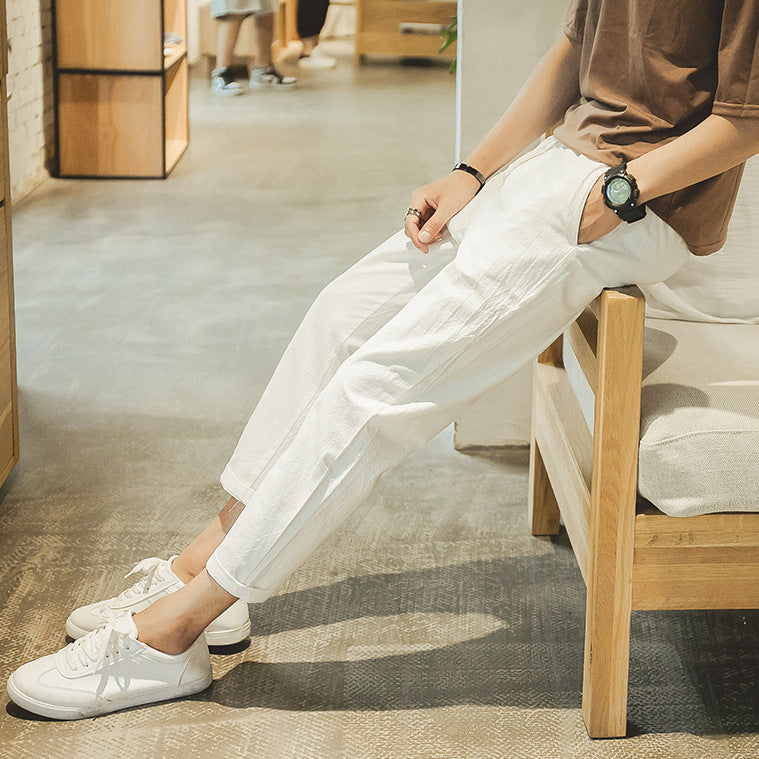 Pantaloni Rossi in Cotone Leggeri