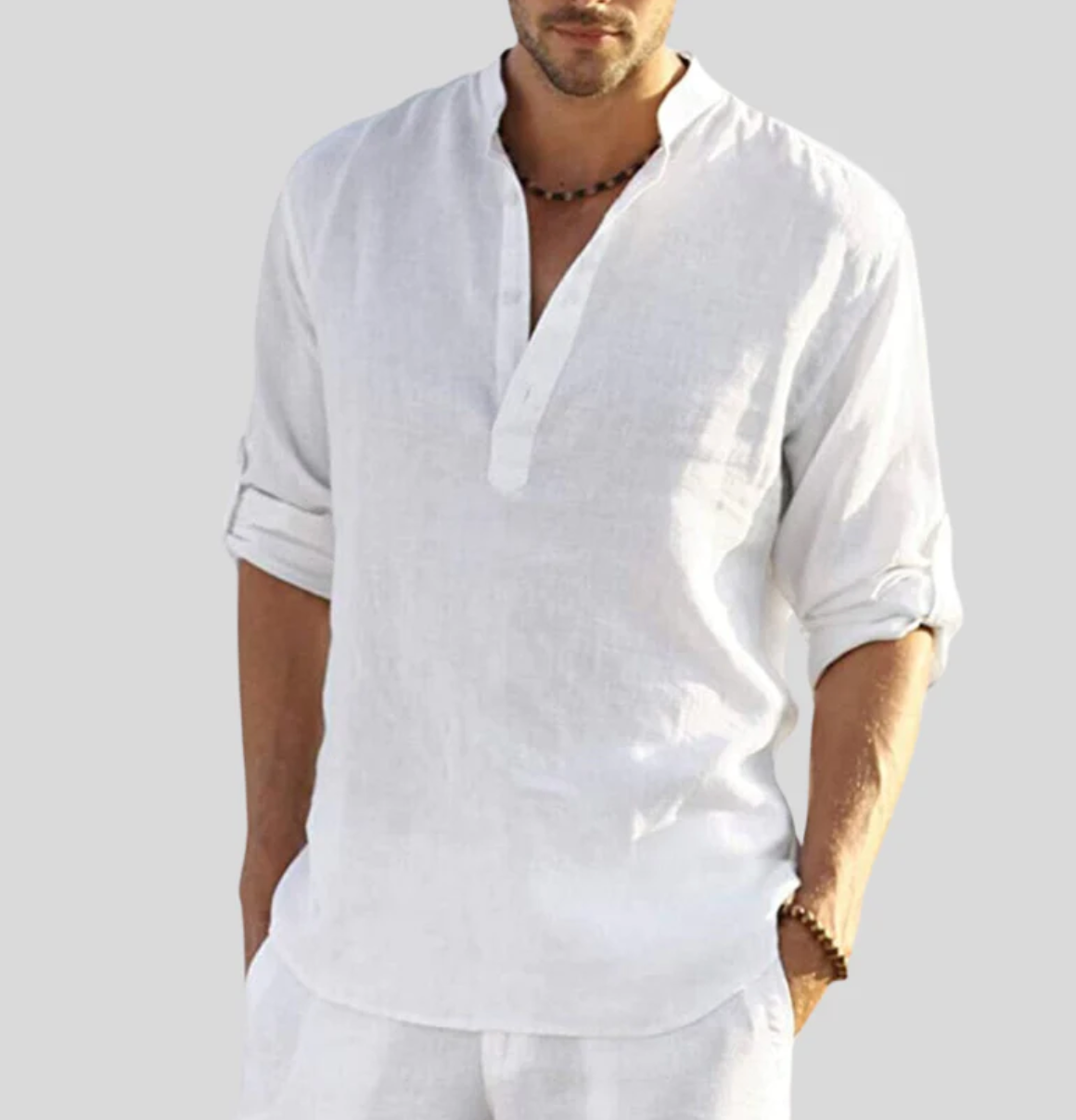 Camicia in Lino Premium Uomo Estiva