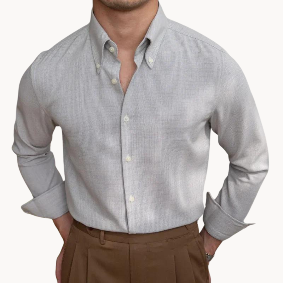 Camicia Classica Bottoni Hamptons