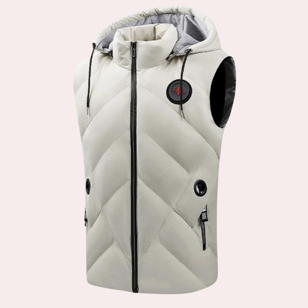 Stefano | Gilet con cappuccio caldo uomo