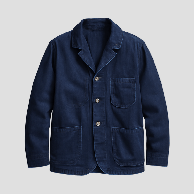 Beniamino | Giacca leggera in denim multi-tasca