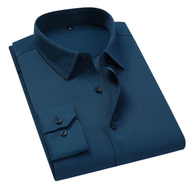 Camicia Classica Uomo Manica Lunga con Tasca