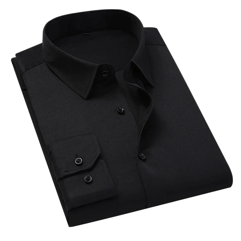 Camicia Classica Uomo Manica Lunga con Tasca