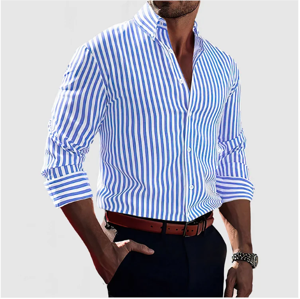 Camicia in Cotone Striata
