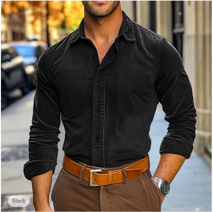 Camicia in Corduroy per Autunno e Inverno