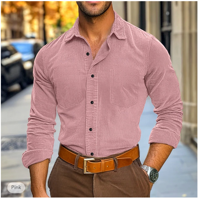 Camicia in Corduroy per Autunno e Inverno
