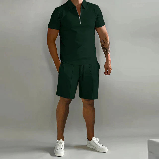 Set di Polo e Pantaloni Corti Estivi di Lusso, Elegante e Stilosissimo
