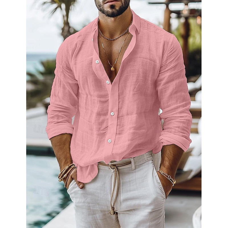 Luca - Camicia in Lino da Uomo
