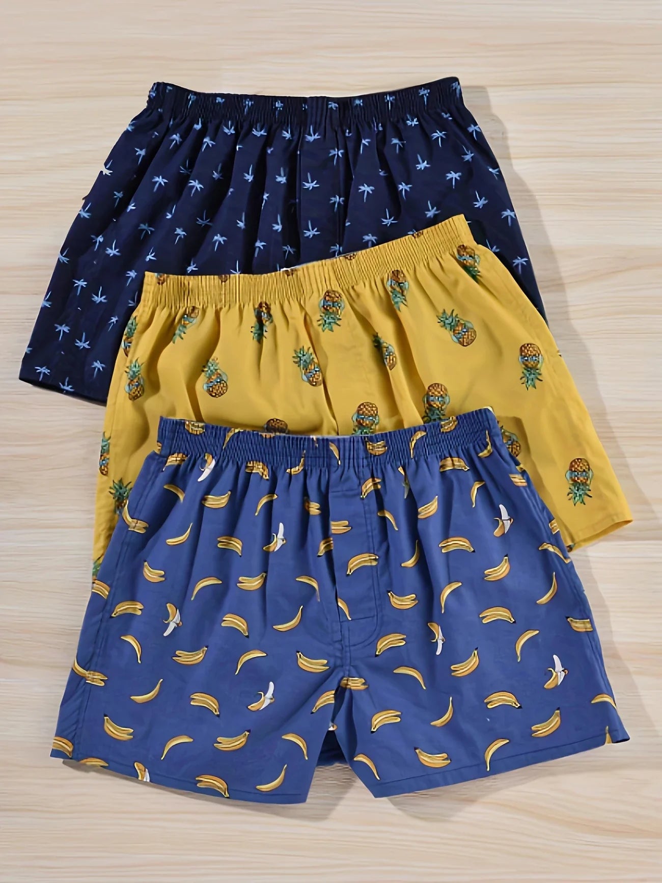 Boxer da uomo in cotone con stampa freccia multicolore