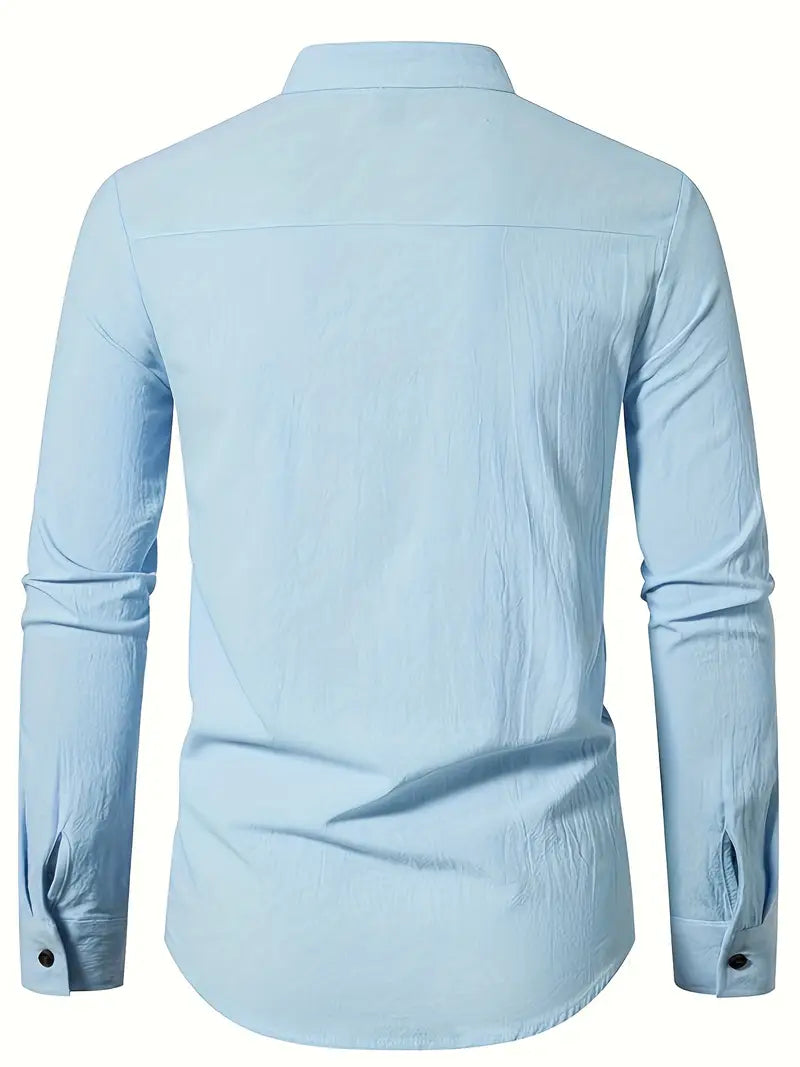 Enzo - Camicia a maniche lunghe in lino