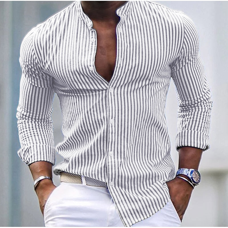 Riccardo - Camicia in Cotone Striata
