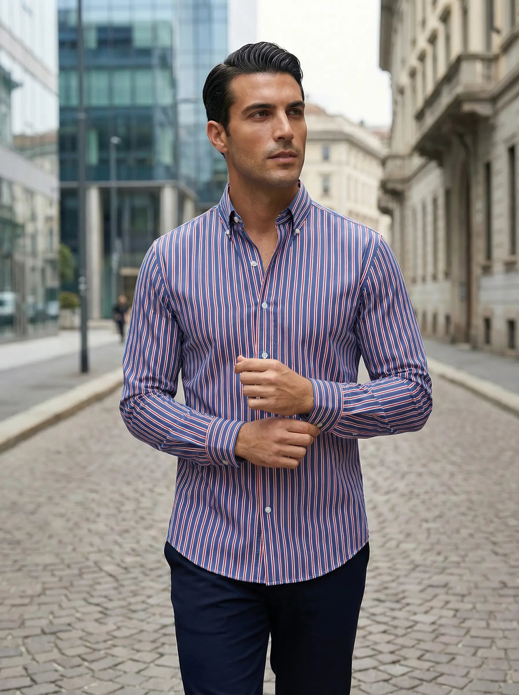 Hugo - Camicia in Cotone Striata