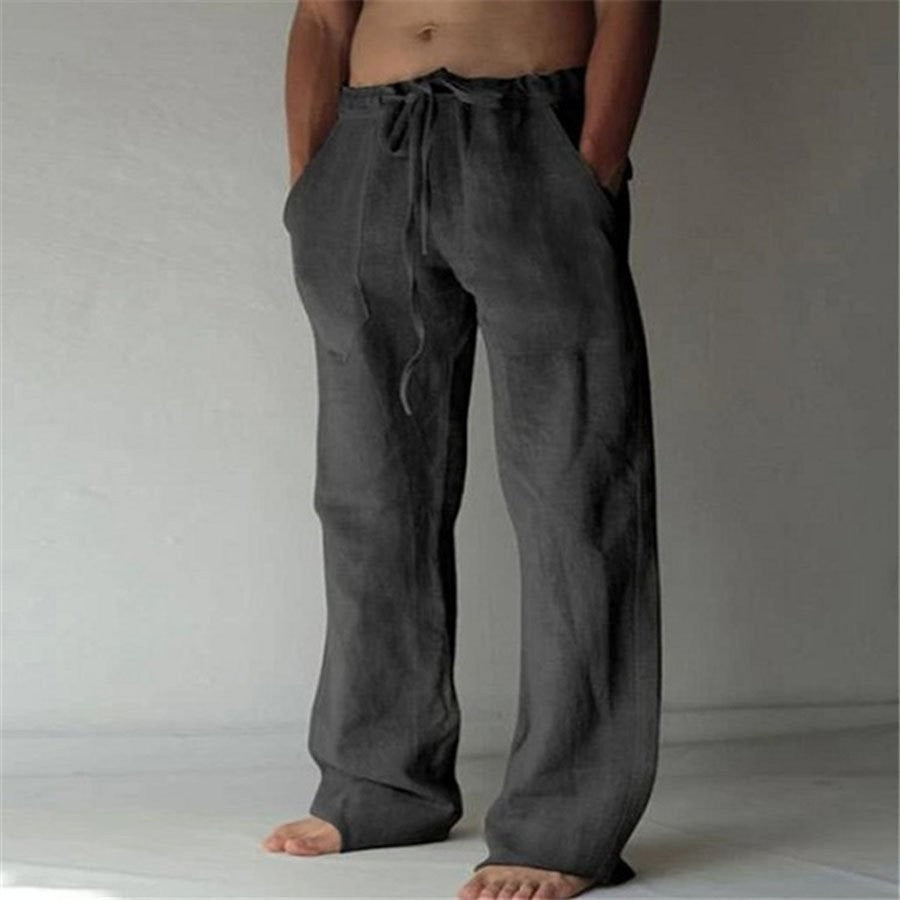 Pantaloni In Lino Casual
