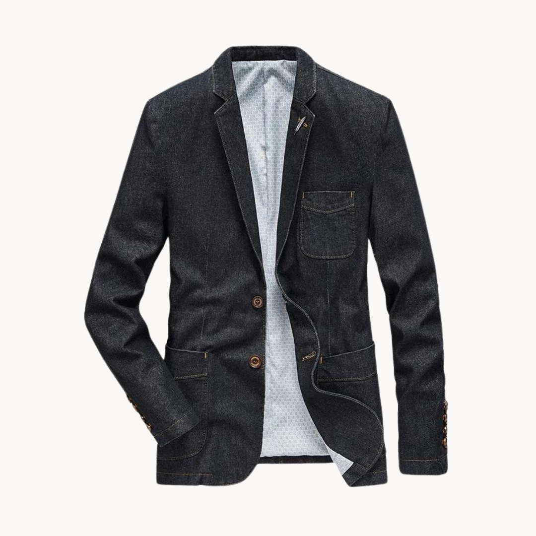 Blazer in Denim Elegante