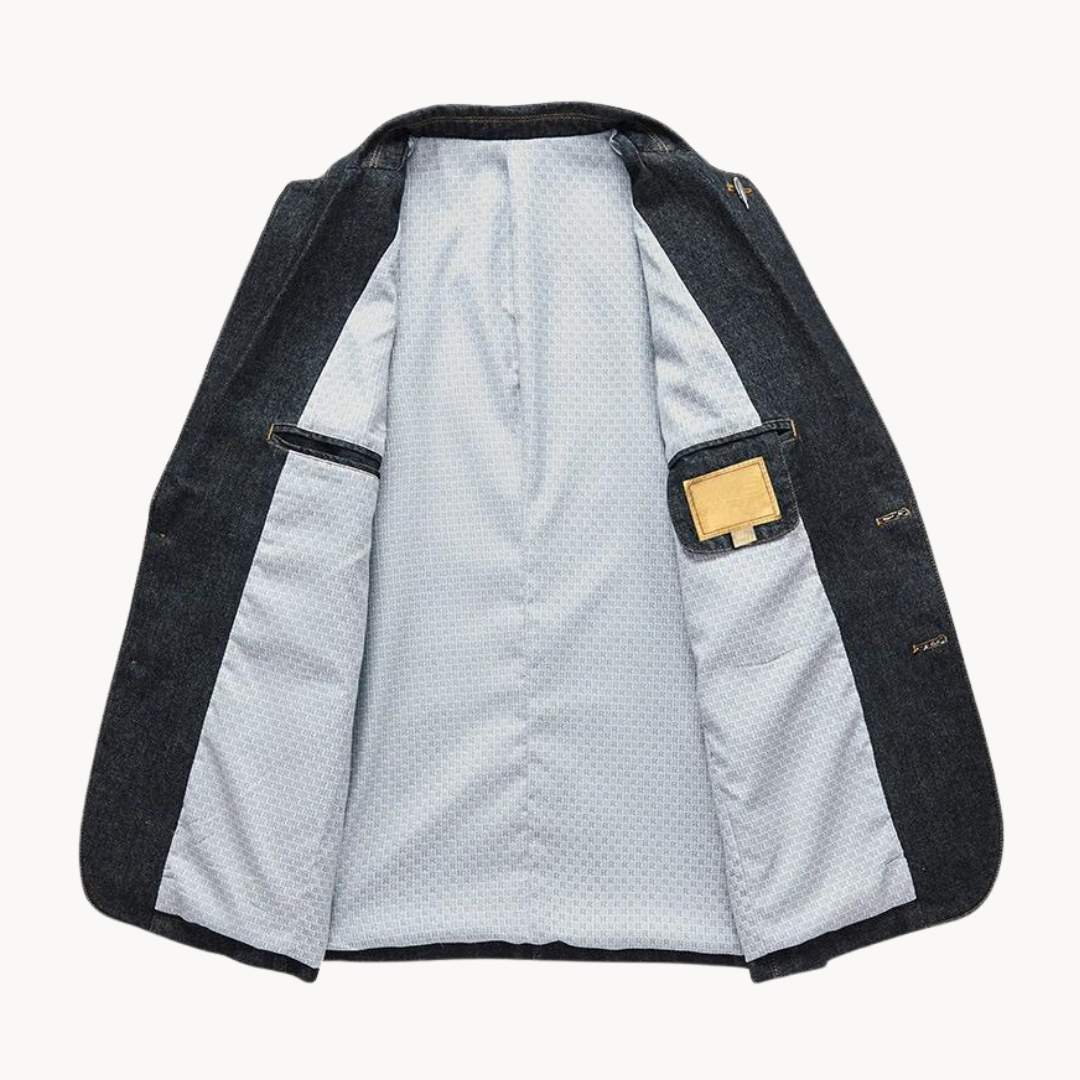 Blazer in Denim Elegante