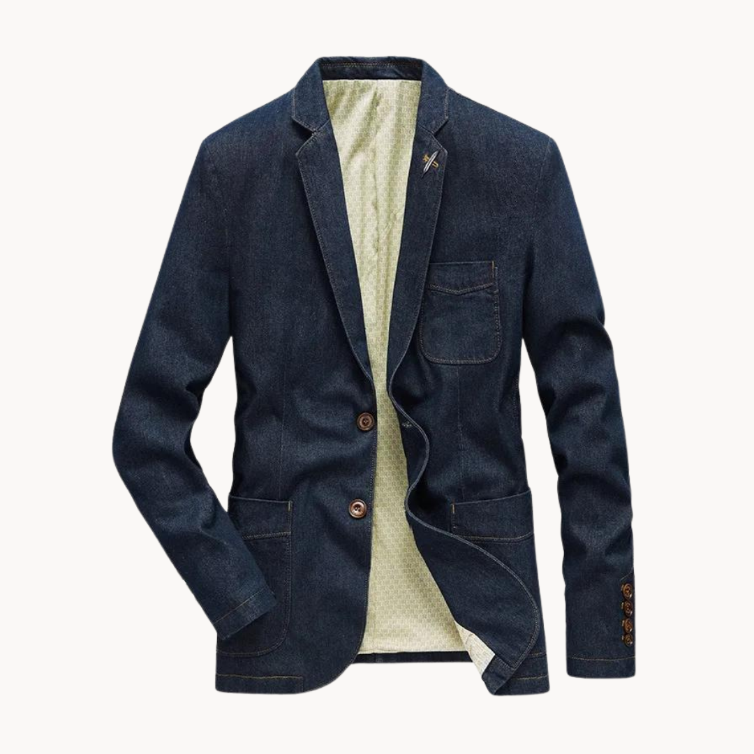 Blazer in Denim Elegante