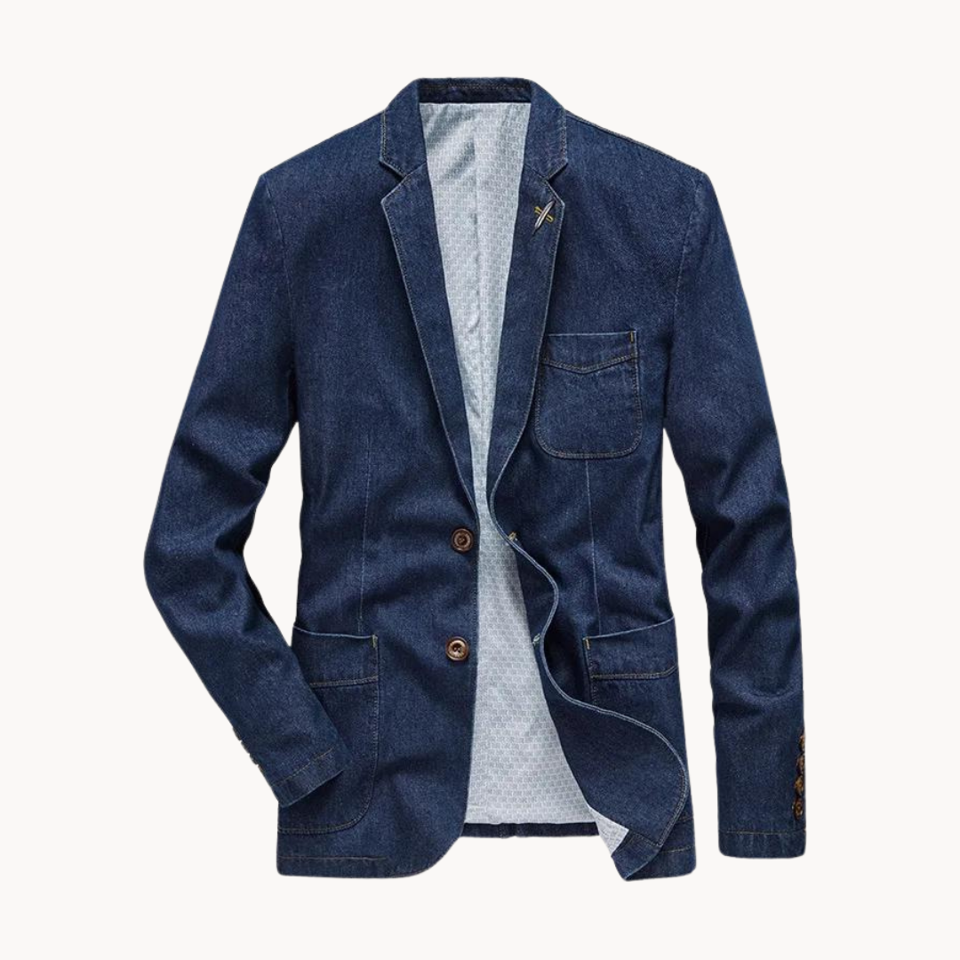 Blazer in Denim Elegante