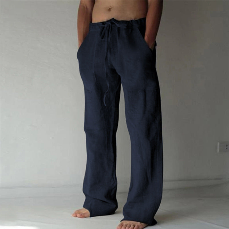 Pantaloni In Lino Casual