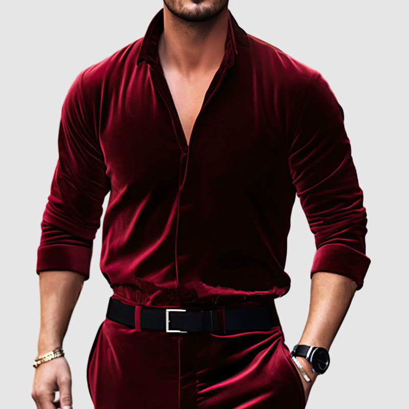 Camicia in Velours Vintage
