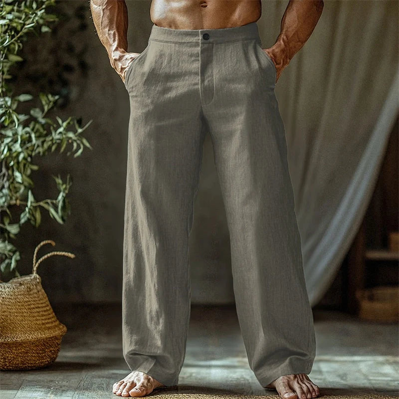 Gaetano | Pantalone estivo in lino per uomo