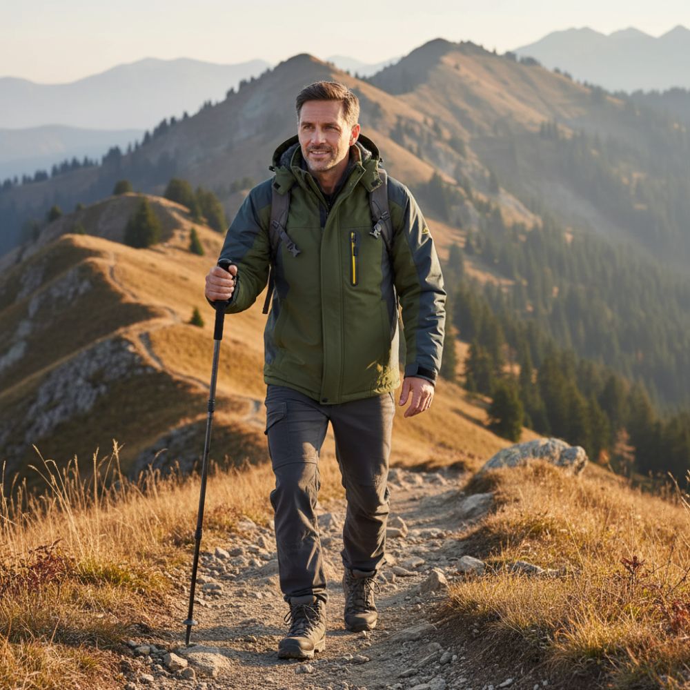 Enrico | Giacca Invernale Impermeabile Foderata in Pile