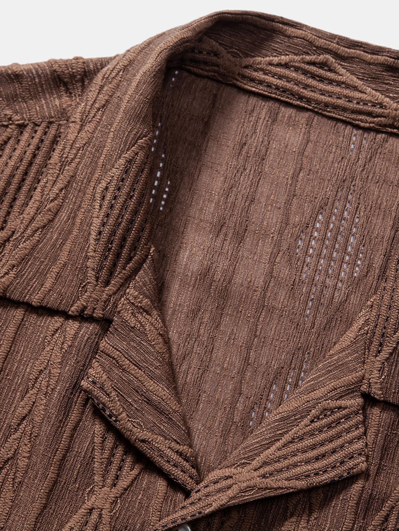 Camicia Casual con Tessuto Jacquard