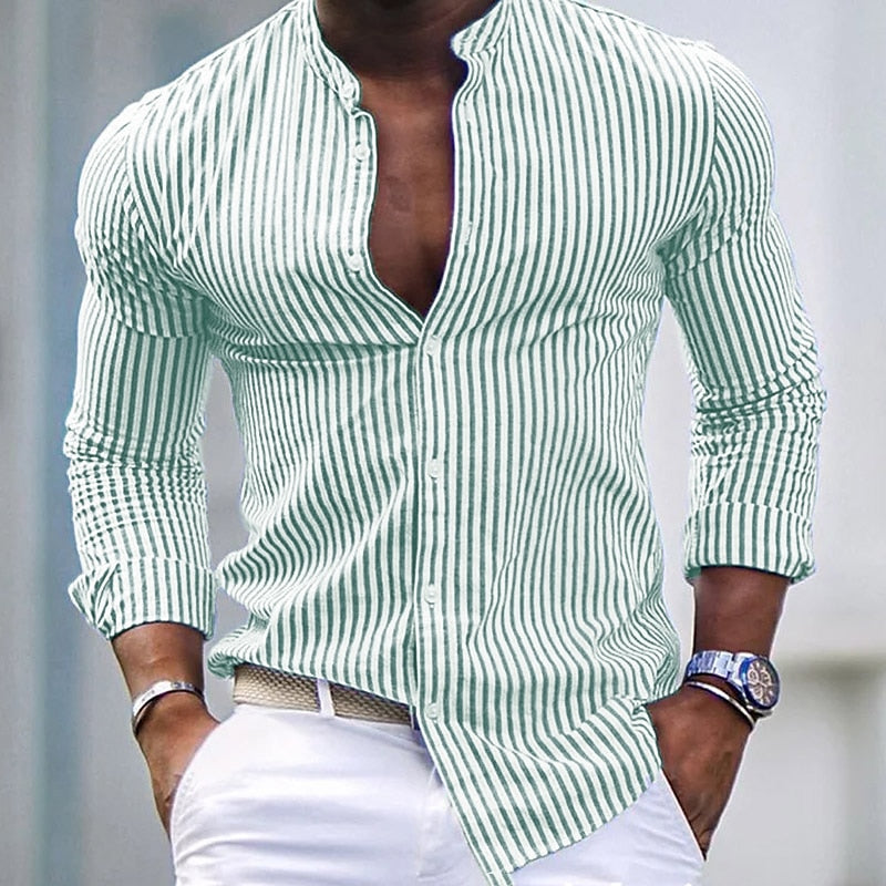 Riccardo - Camicia in Cotone Striata