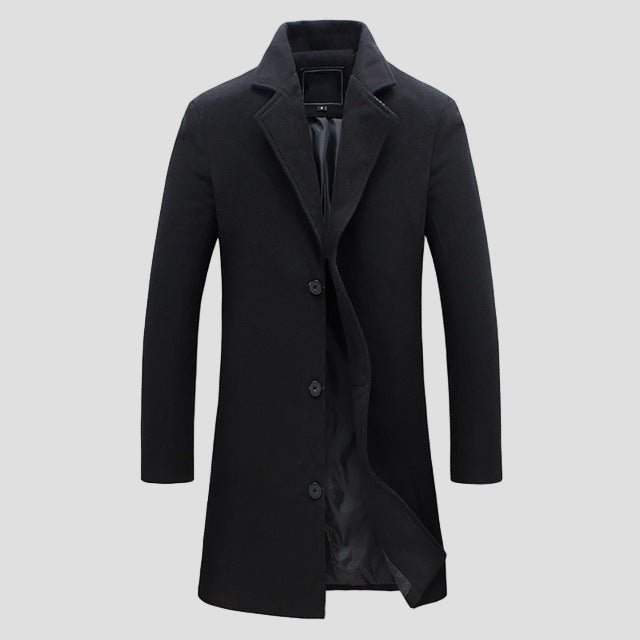 Edoardo | Cappotto Monopetto da Uomo con Revers Classico