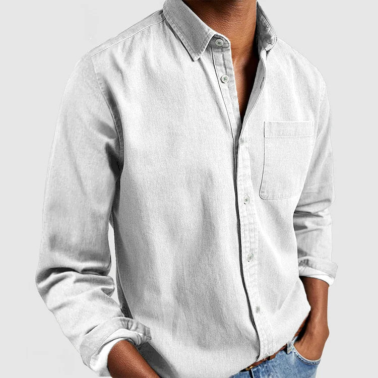 Camicia Base Casual in Cotone