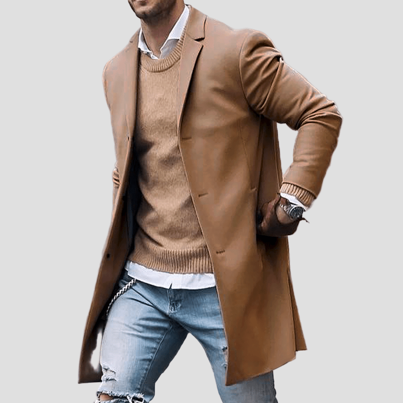 Riccardo | Cappotto Monopetto Medio con Revers Classico