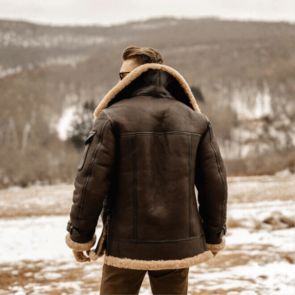 Lorenzo | Cappotto Invernale Vintage in Lana d’Agnello con Revers Caldo