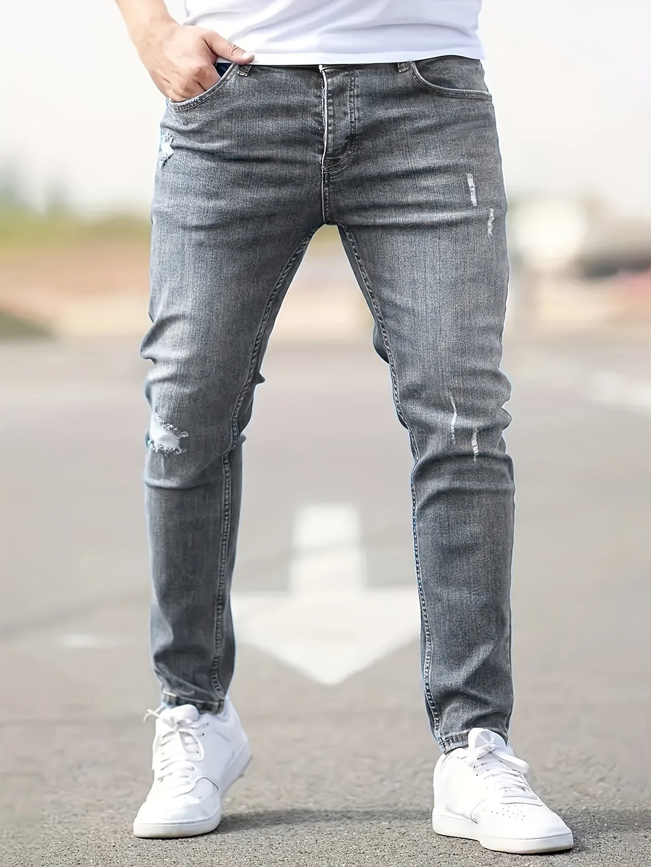 Davide | Jeans slim fit elasticizzati ed eleganti per uomo