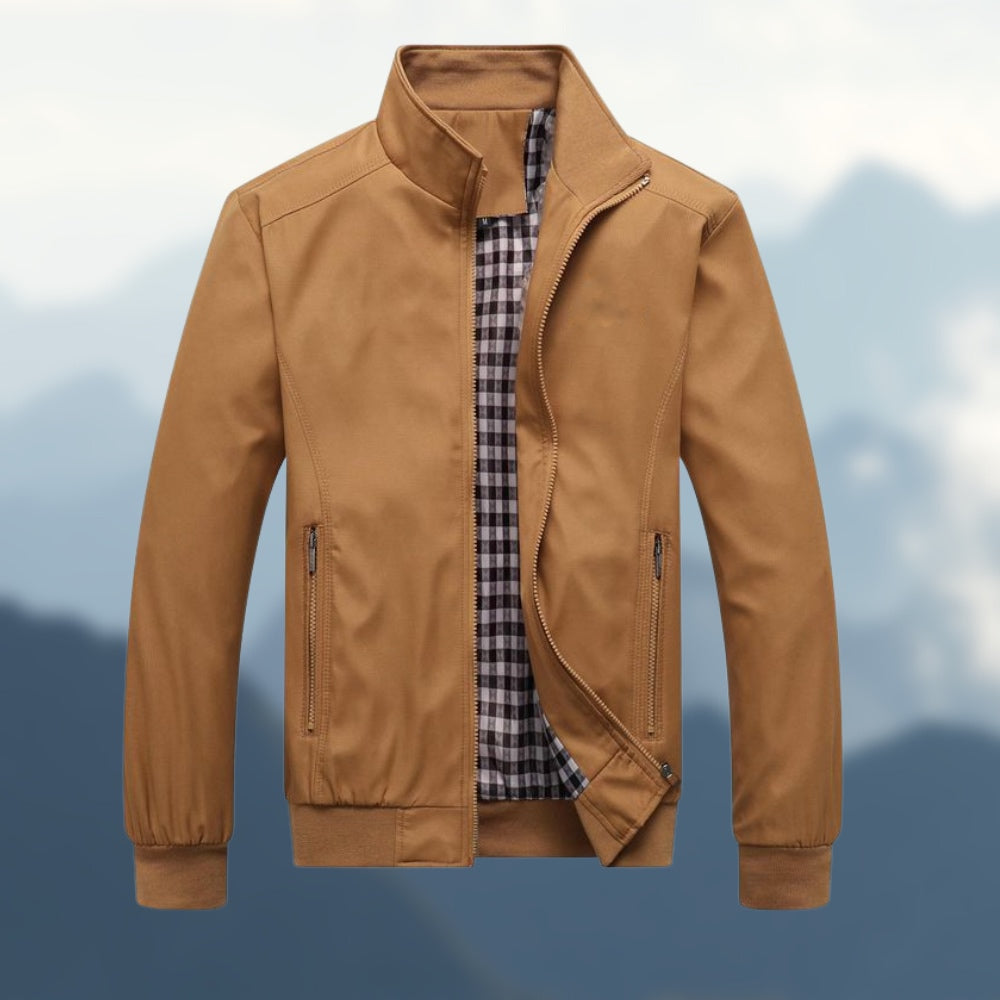 Giacca a Vento con Colletto Alto