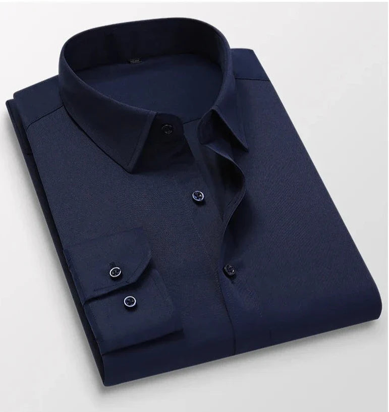 Camicia Classica Uomo Manica Lunga con Tasca