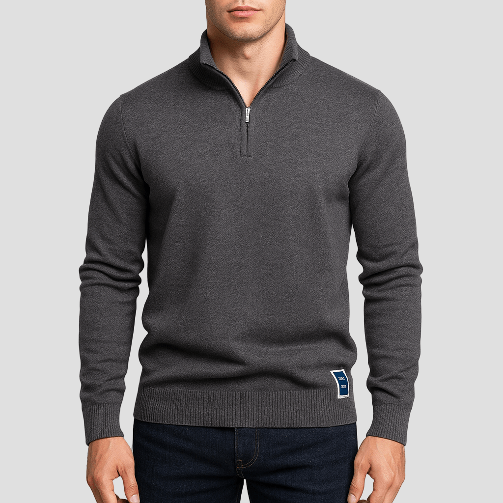 Alessandro | Maglione Slim Fit con Mezza Zip