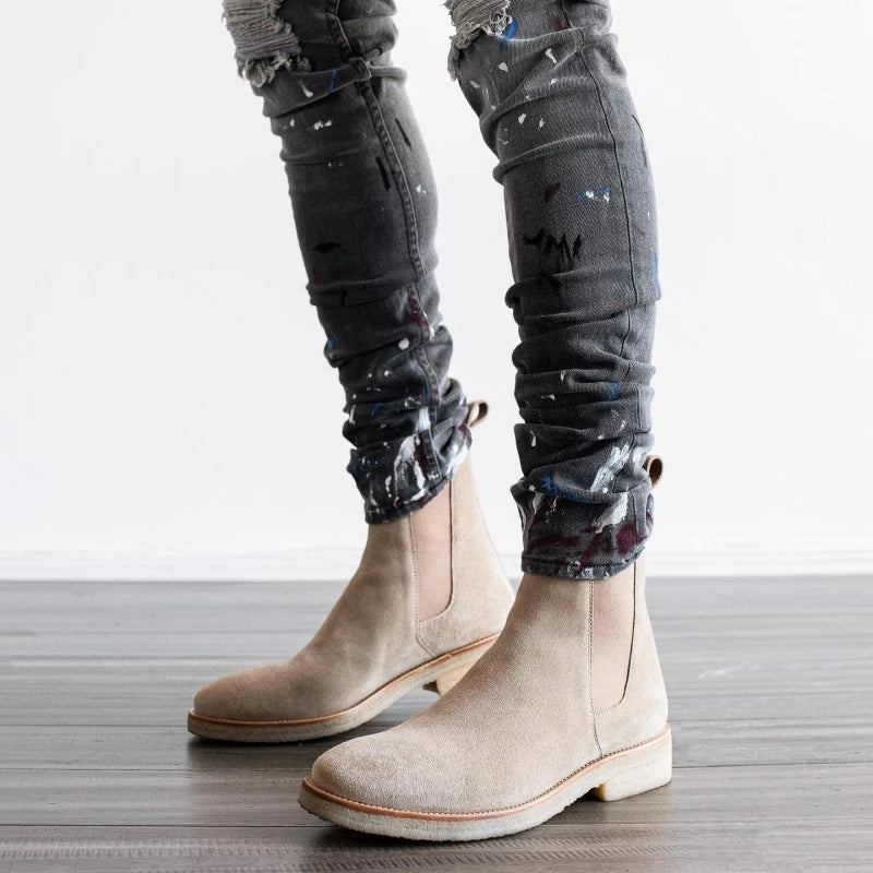 Giorgio | Stivaletti Chelsea in pelle scamosciata per uomo