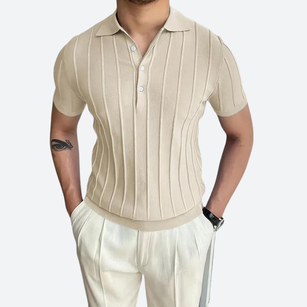 Polo Uomo Elegante con Scollo a V