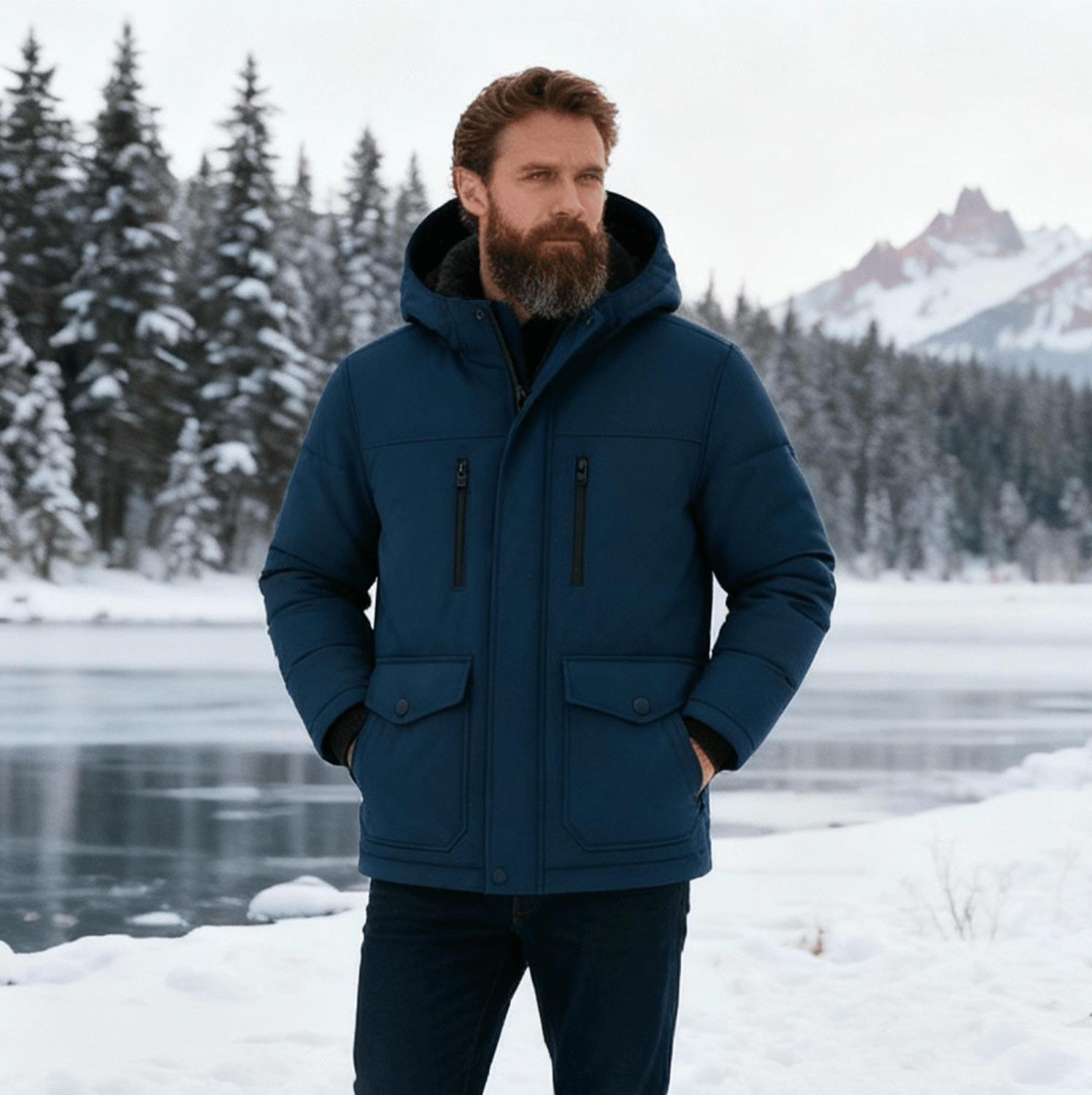 Giacca Invernale Parka Corto da Uomo