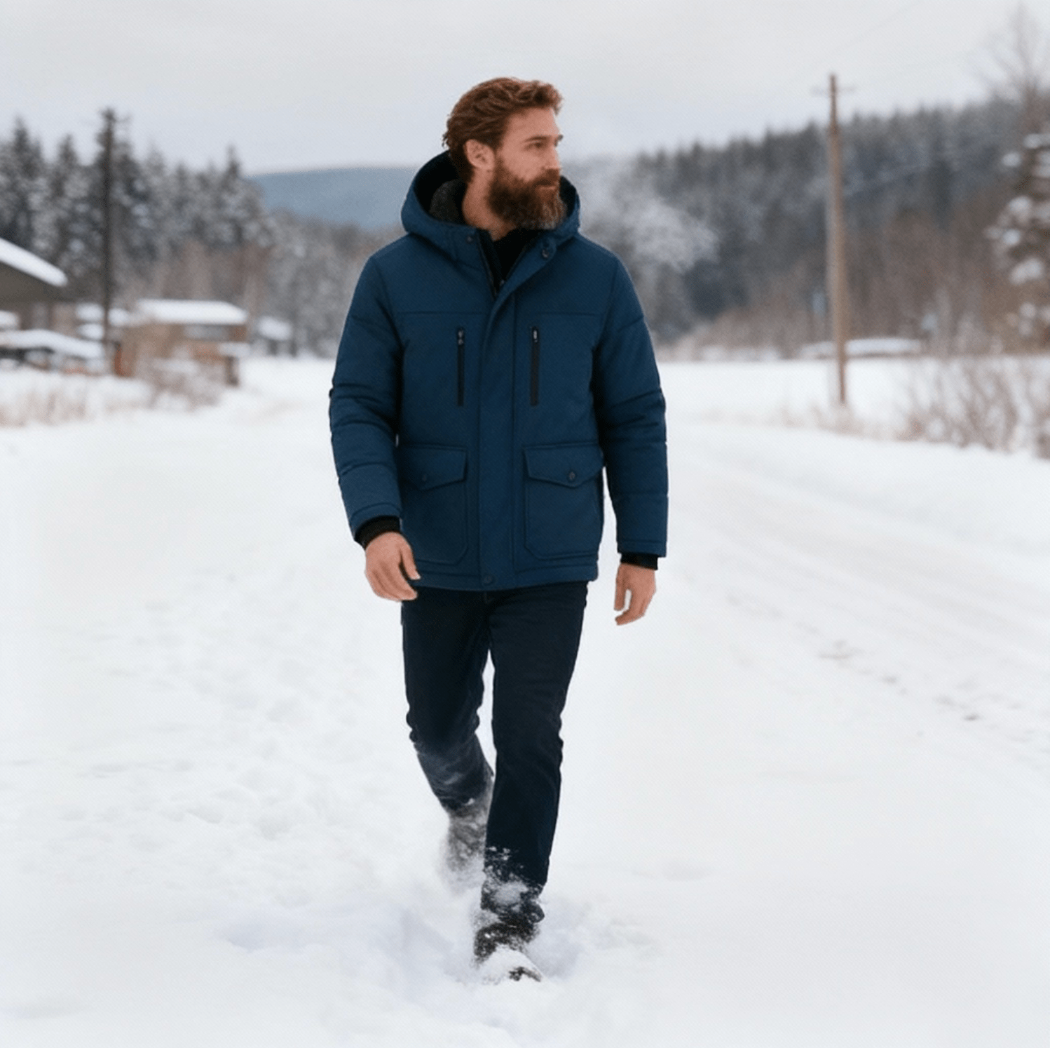 Giacca Invernale Parka Corto da Uomo