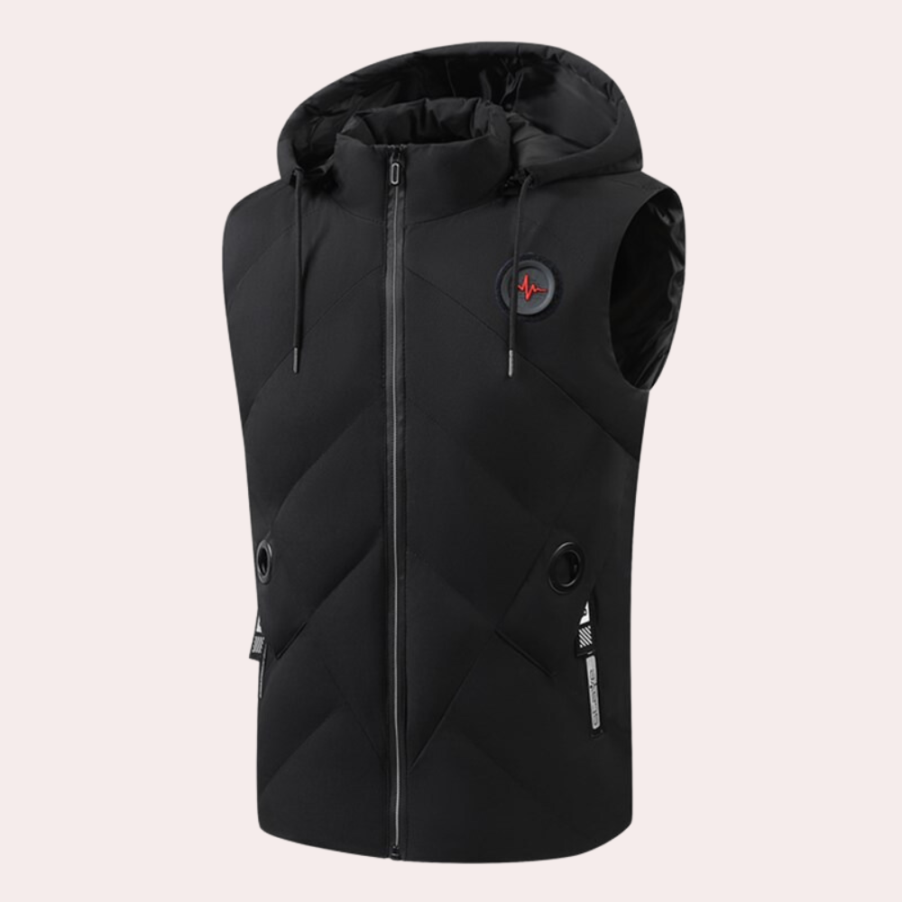 Stefano | Gilet con cappuccio caldo uomo