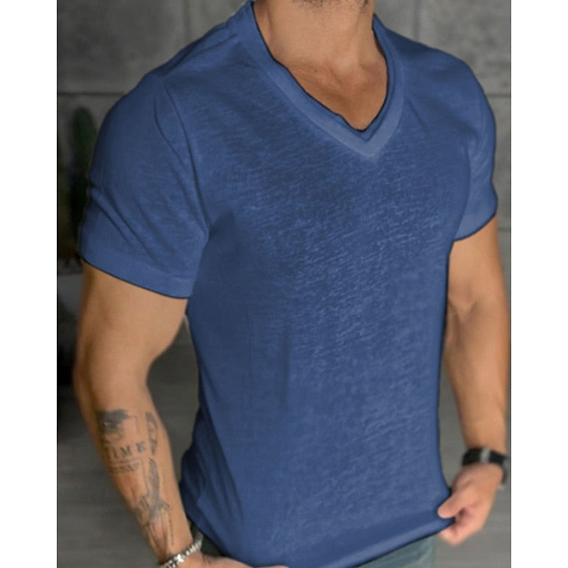 Lorenzo | T-shirt con Scollo a V per l'estate