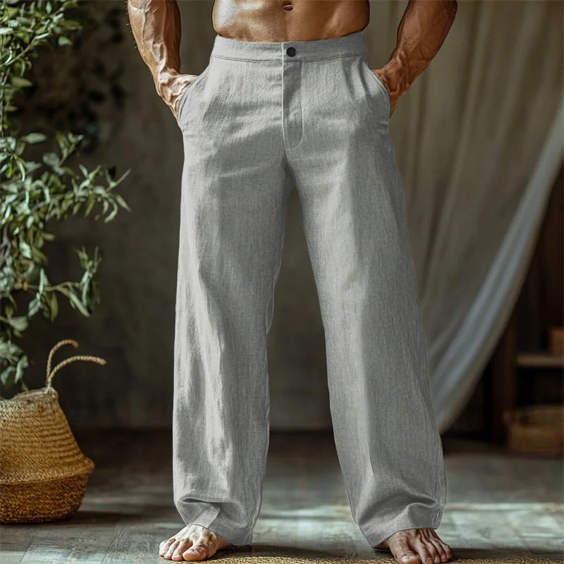 Gaetano | Pantalone estivo in lino per uomo