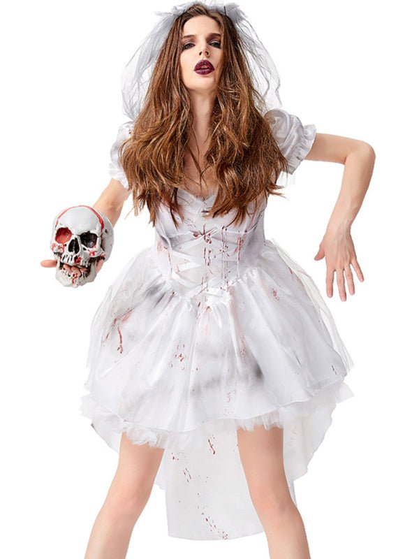Abito da sposa insanguinato costume di Halloween | Mini